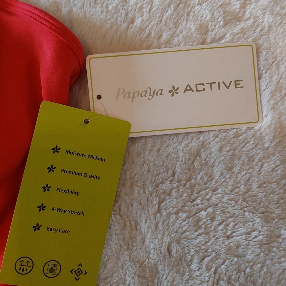 🌺 NWT Papaya Active Crop Top/Tankini Top - Picture 6 of 11